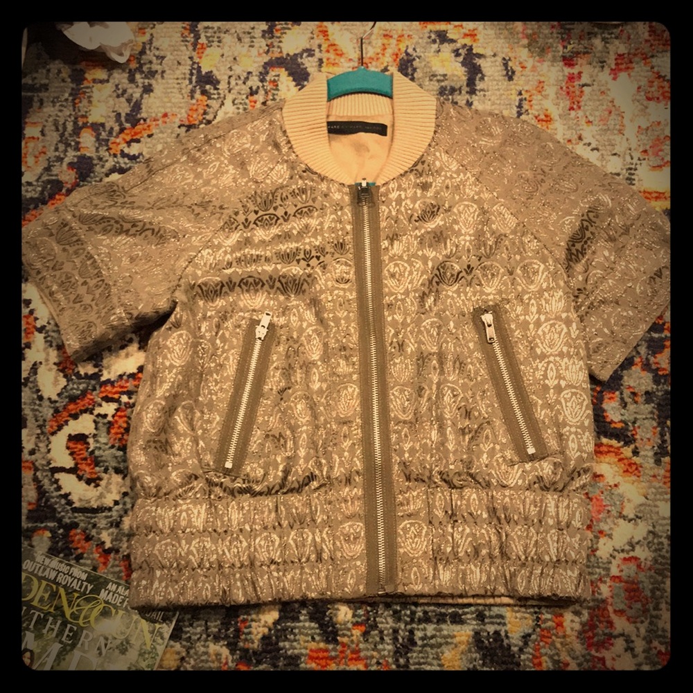 Marc by Marc Jacobs reversible khaki brocade